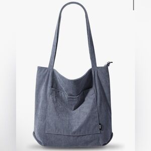 Stylish gray crossbody convertible Bag w/ keychain